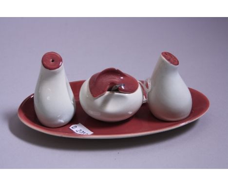A CARLTONWARE CRUET SET