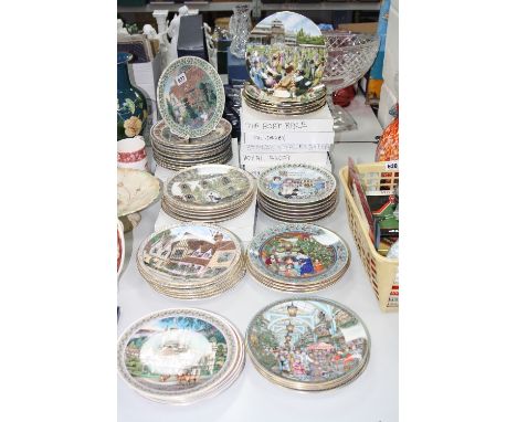 VARIOUS ROYAL WORCESTER COLLECTORS PLATES, to include twelve 'Cottage Gardens', seven 'Country Cottages' (one a/f), six 'Vill
