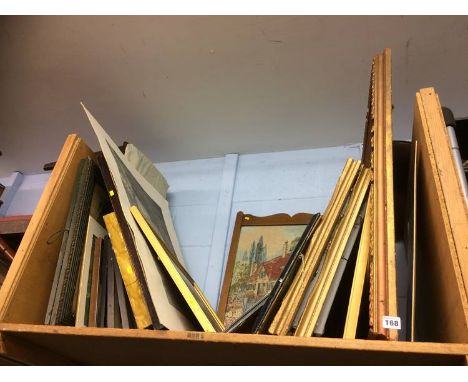 Quantity of pictures, prints and a firescreen.