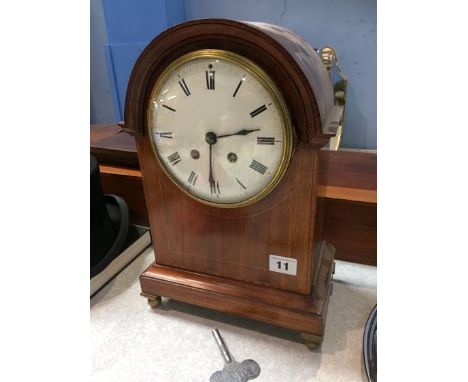 Mahogany mantle clock
