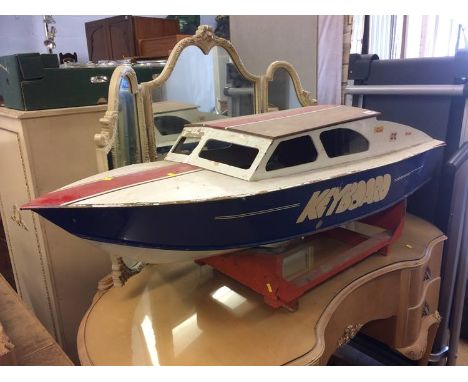 A model boat with petrol engine