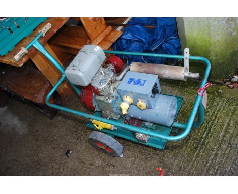 A petrol 2.5 KVA Generator 110 amp, 240 volt - engine good compression.