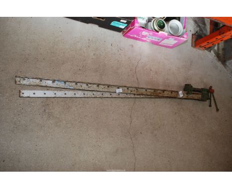 Two sash clamps.