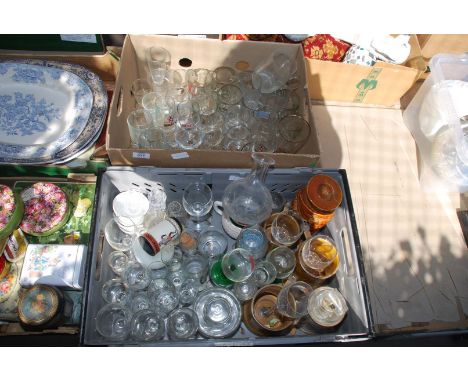 Pub advertising glasses, South American man P&amp;K coffee jar, decanter etc.