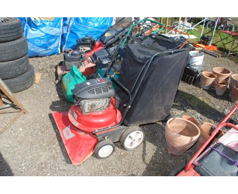 An Al-ko Powerline 7598 garden vacuum powered by a Briggs and Stratton petrol engine.