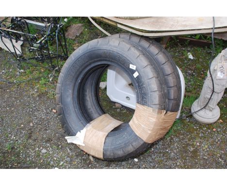 Two tractor implement tyres 190/90/16.