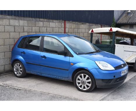 A Ford Fiesta Firefly 1,242 cc petrol engined five-door hatch-back motor car in attractive metallic blue. First registered on