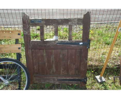 A wooden garden gate, 36'' wide x 44'' high.