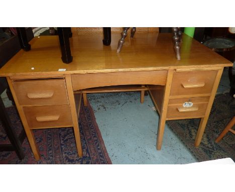 Lightwood kneehole desk