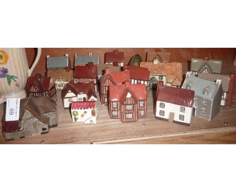 Selection of miniature ceramic houses (19)