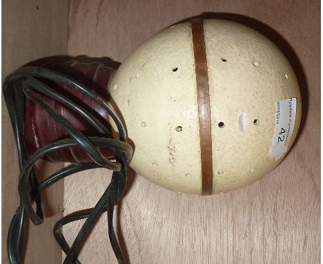 Unusual lamp in the form of an ostrich egg