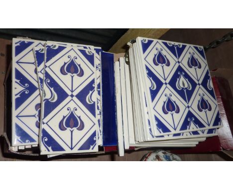 Selection of ceramic tiles and borders