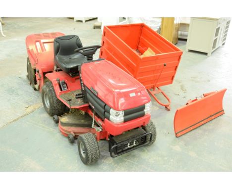 A Westwood S1300 tractor ride-on lawn mower The tractor mower powered by a Briggs and Stratton engine with IBS and with a rot