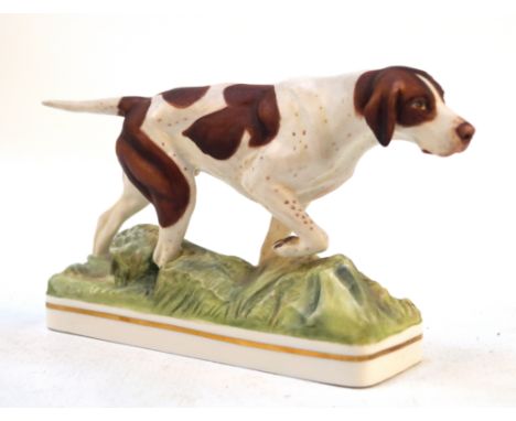 A Royal Worcester model of an English PointerMarks to base dated 1975 Royal Worcester, height 11cms, length 20cms