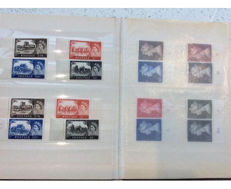 A5 Wiljon Stamp Stock Album, GB mostly u/m, Geo. V, Geo. VI and ERII, including 1948 Olympic Games, Festival Britain and othe