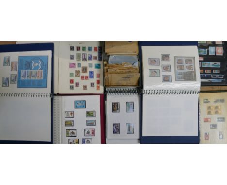 8 albums of mint stamps includes GB traffic light pairs / blocks, plus Commonwealth modern mint sets,, blocks, singles etc. 