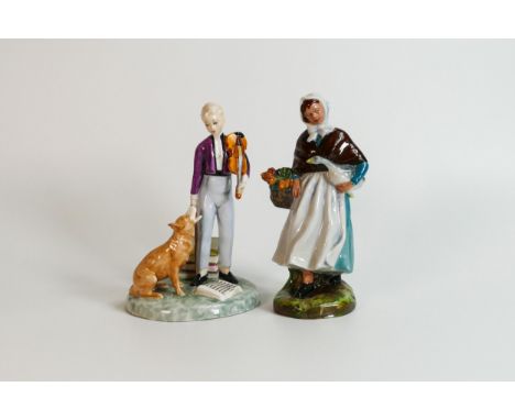 Royal Doulton  figures to include The Young Master HN2872 and Country Lass HN1991 (2) 