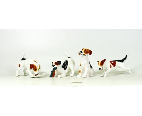 Royal Doulton comical dog figures to include HN1159, Hn1158, HN2654 and HN2510 (4) 
