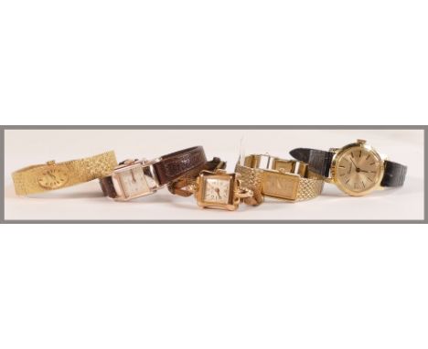 A collection of ladies vintage wristwatches' including cocktail watches, Bentima, Limit &amp; Rotary. (5) 