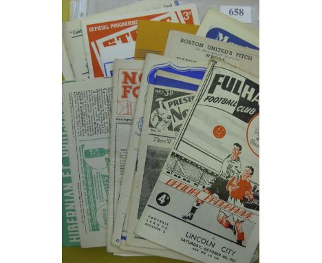 A collection of 77 football programmes in various condition, to include 1946/47 (1), 1947/48 (2), 1948/49 (4), 1948/49 (2), 1