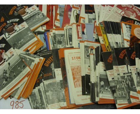 Manchester Utd, a collection of over 300 home programmes from 1960/61 to 1969/70, in various condition, noted are 1960/61 Man