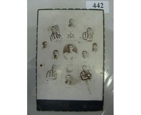 1902 Southampton, a 'Carte De Viste' style team group picture as produced by the Globe Photo Company of Southampton, in excel