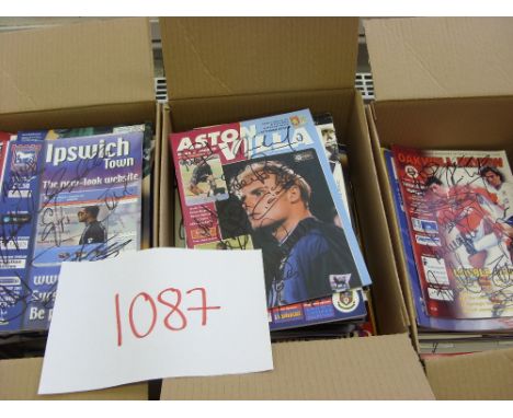 Tottenham, a collection of over 200 autographed home & away programmes, from the late 1990's, early 2000's. The majority of t