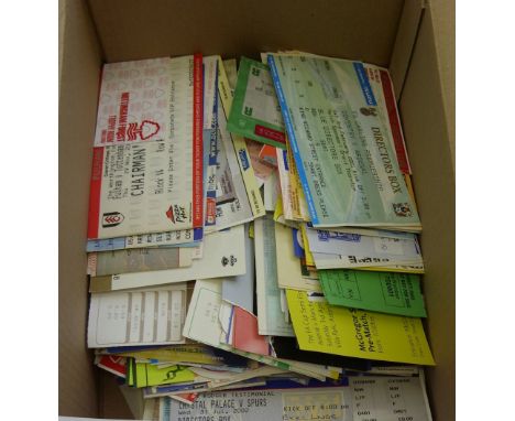 Match Tickets, a collection of approximately 600 tickets for Arsenal or Tottenham, home and away games from the late 1990's, 