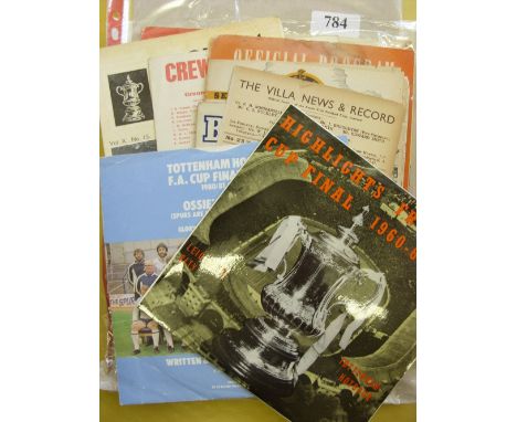 Tottenham Hotspur, a collection of 29 away programmes in various condition, for 1945/46 onwards, to include 1945/46 Aston Vil