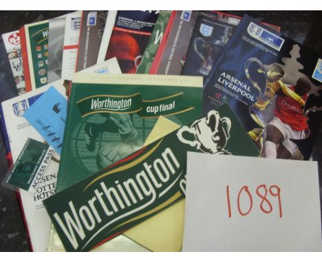 A collection of 18 autographed, big match programmes as played by Tottenham or Arsenal, all are multi-signed by players of th