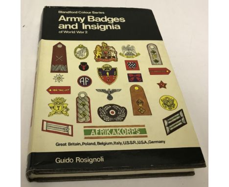 Book "Army badges and insignia, WWII". Blandford Colour series. 