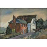 Busky Laurie (1928-2020) oil on board - The Mill, Thorington Street, signed, framed