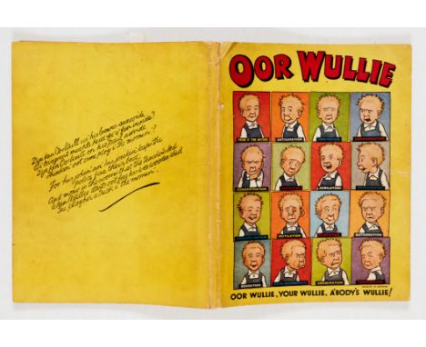 Our Wullie Book (1949). Sixteen of the wee lad's faces from Pride O'the Nation to Termination. Clean covers with 3 ins top sp