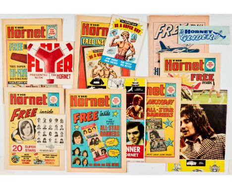 Hornet 1970s with free gifts. 419 wfg Hi-Flyer Boomerang, 420 wfg Be A Super Boy book, 475 wfg Hornet Glider and original Fly