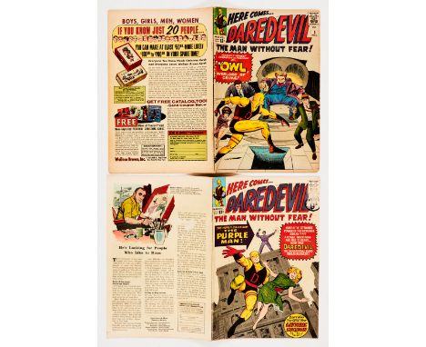 Daredevil (1964) 3, 4. #3 cents copy. Small cover corner piece missing, cream/light tan pages [vg+], #4: back cover scrapes [