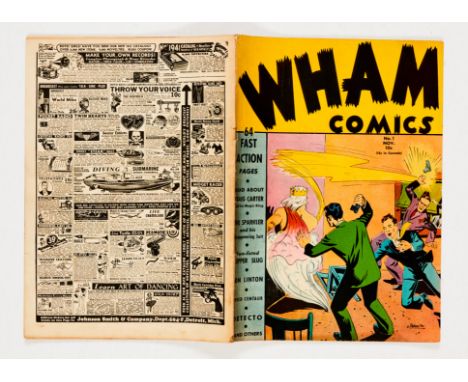 Wham Comics 1 (Centaur 1940). Starring The Sparkler, Speed Silvers, Craig Carter and his Magic Ring. Detecto, Jon Linton and 