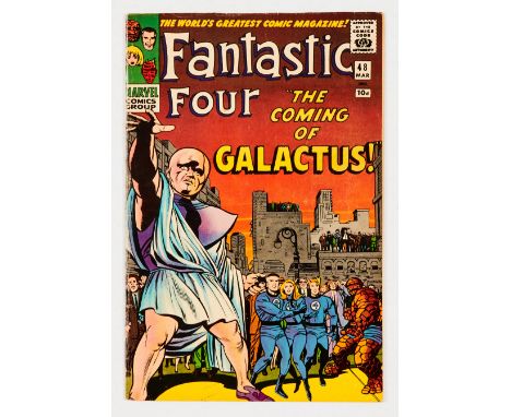 Fantastic Four 48 (1966). High cover gloss, light spine wear, cream pages [fn/fn+]. No Reserve