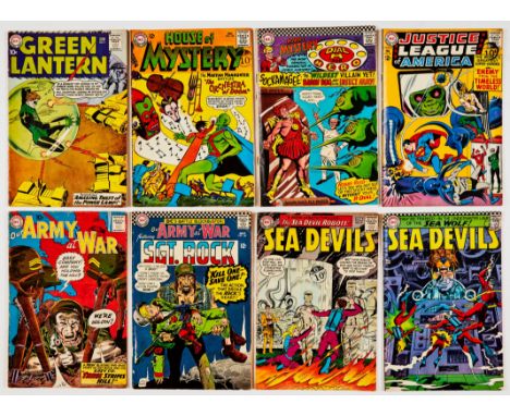 Green Lantern 3 (1960), House of Mystery (1964-66) 147, 163, J.L.A. 33, Our Army at War 90, 167, Sea Devils 19, 33. Moisture 