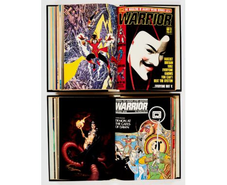Warrior (1982-84) 1-22 in two Warrior official binders, comics retrievable and untrimmed. The cream of British writers and ar