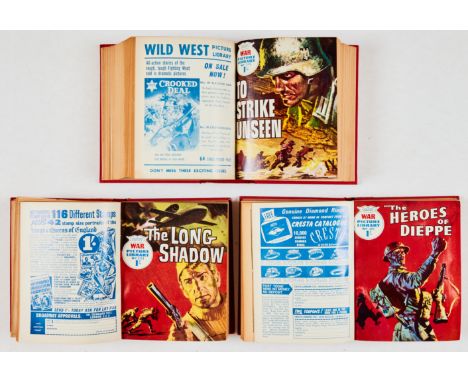 War Picture Library (1965-69) 296-505 consecutive run of publisher's file copies in 10 bound volumes. Bright, fresh covers, c
