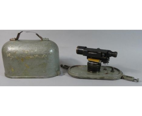 A Vintage Metal Cased Dumpy Level by Watts &amp; Son 