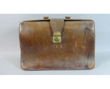 A Vintage Leather Brief Case 
