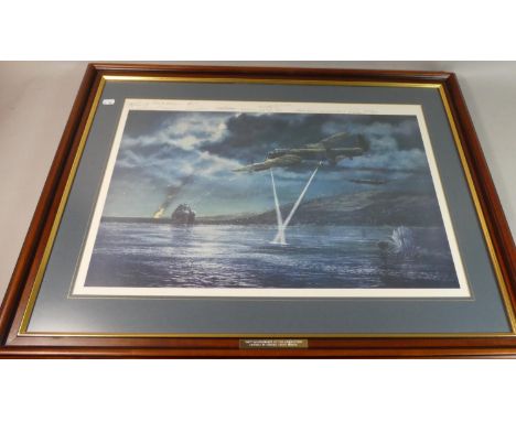 A Framed Limited Edition Print, "50th Anniversary of the Dambusters Hosted by Severn Trent Water", Signed by the Artist in Pe