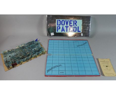 A Vintage Dover Patrol or Naval Tactics Board Game in Replacement Box 