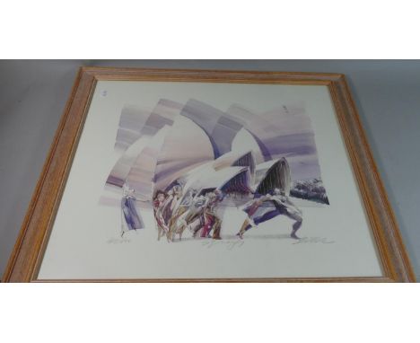 A Framed Limited Edition Print, "Synergy" Signed by the Artist in Pencil, 485/500, 74cm Wide 