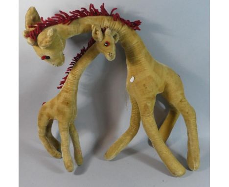 A Vintage Merrythought Giraffe and Foal 