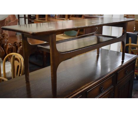 A 1970's Coffee Table with Magazine Shelf, 115.5cm Wide 