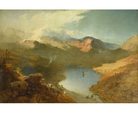 James Baker Pyne (1800-1870) "Grasmere" Signed, inscribed "Number 262", and dated 1849, oil on canvas, 74cm by 109.5cm  Prove
