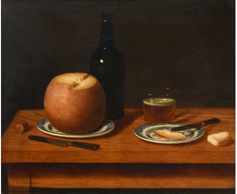 James Miller (mid-19th Century) American  "Still life" Signed, inscribed and dated 1849 verso, oil on board, 44cm by 53.5cm  