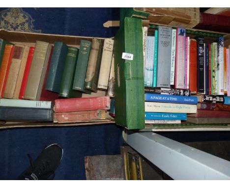 Two boxes of books to include "Arabian Sands", "Two Monsoons" by Theon Wilkinson, "The Memoirs of Count Bernstorff", "Martial